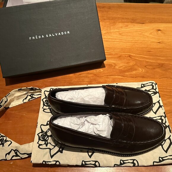 Freda Salvador Shoes - **BRAND NEW** Freda Salvador Elba Loafers, Espresso Spazzolato, Size 9.5